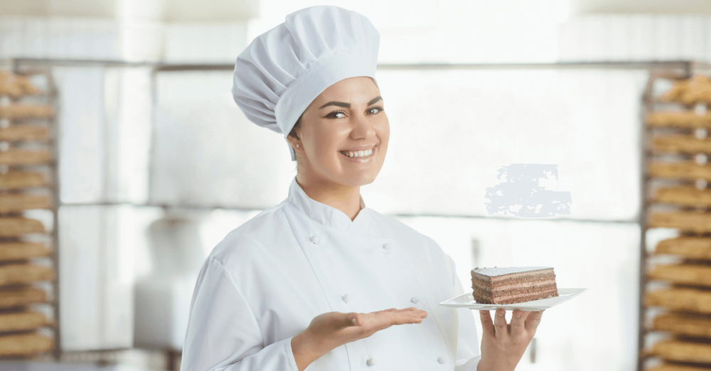 Konditorin bei Bruno der Oldenbäcker bei der Arbeit in der Backstube