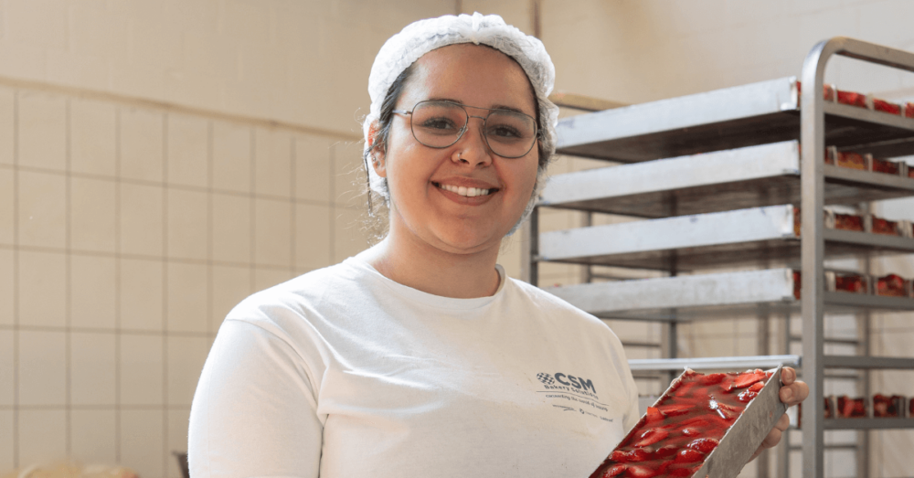 Auszubildende zum Bäcker der Bäckerei Coors in der Filiale in Osnabrück