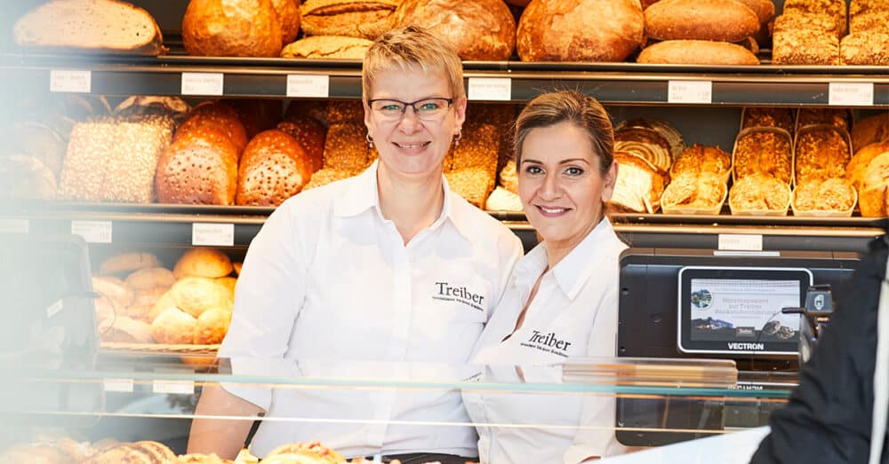 Verkäuferinnen der Bäckerei Treiber