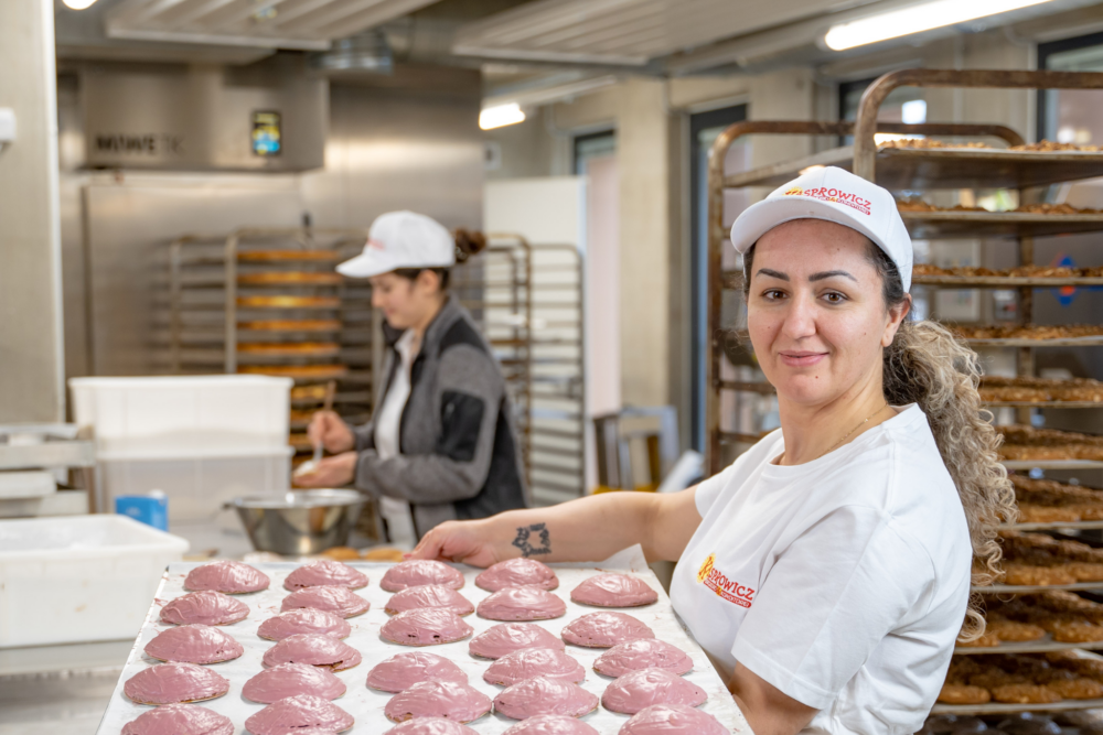 Konditorin der Bäckerei Kasprowicz in Pähl