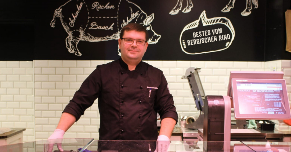 Verkäufer bei Werner's Metzegerei in Bad Honnef