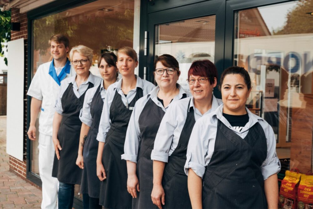 Verkäuferteam bei der Fleischerei Zimmermann