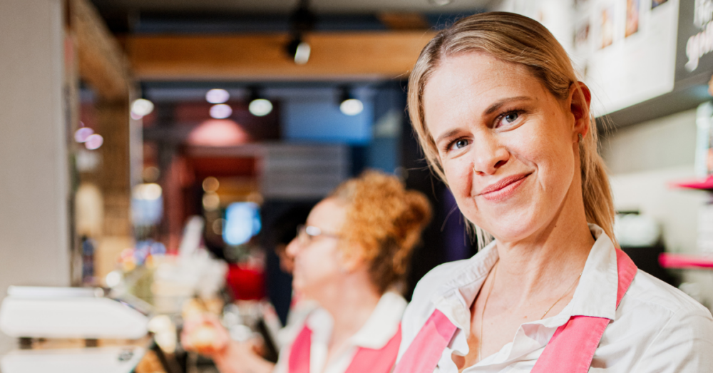 Verkäuferin bei der Bäckerei Nestel in Oberstenfeld
