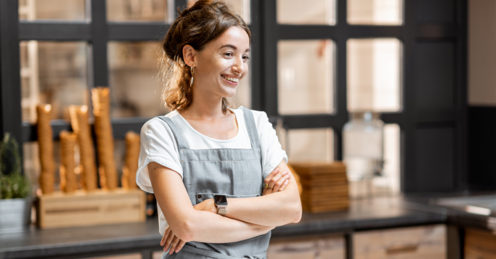Lolli Eis Verkäuferin